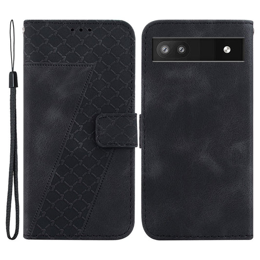 Pixel 6a Leder-Wallet-Hülle – Mit Prägung & Ständer