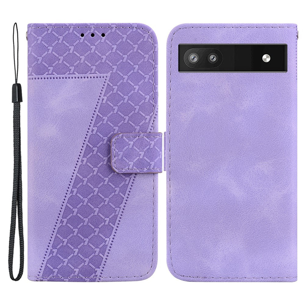 Pixel 6a Leder-Wallet-Hülle – Mit Prägung & Ständer