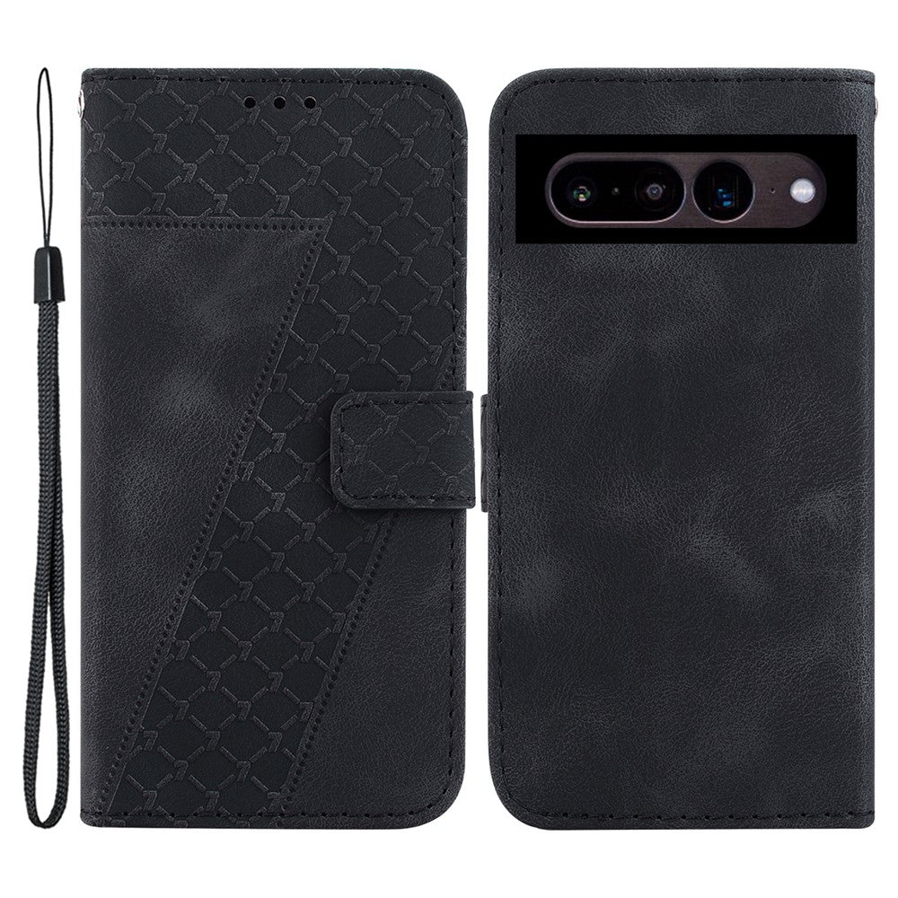 Pixel 7 Pro 5G Leder-Wallet-Hülle – Mit Prägung & Ständer