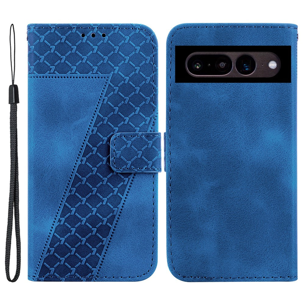 Pixel 7 Pro 5G Leder-Wallet-Hülle – Mit Prägung & Ständer