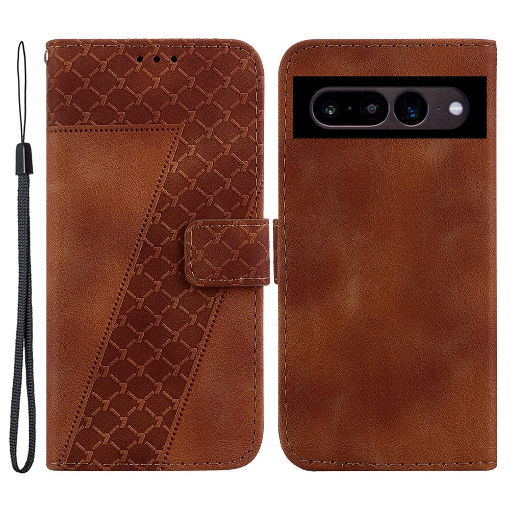 Pixel 7 Pro 5G Leder-Wallet-Hülle – Mit Prägung & Ständer