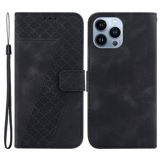 iPhone 13 Pro Leder-Wallet-Hülle – Mit Prägung & Ständer