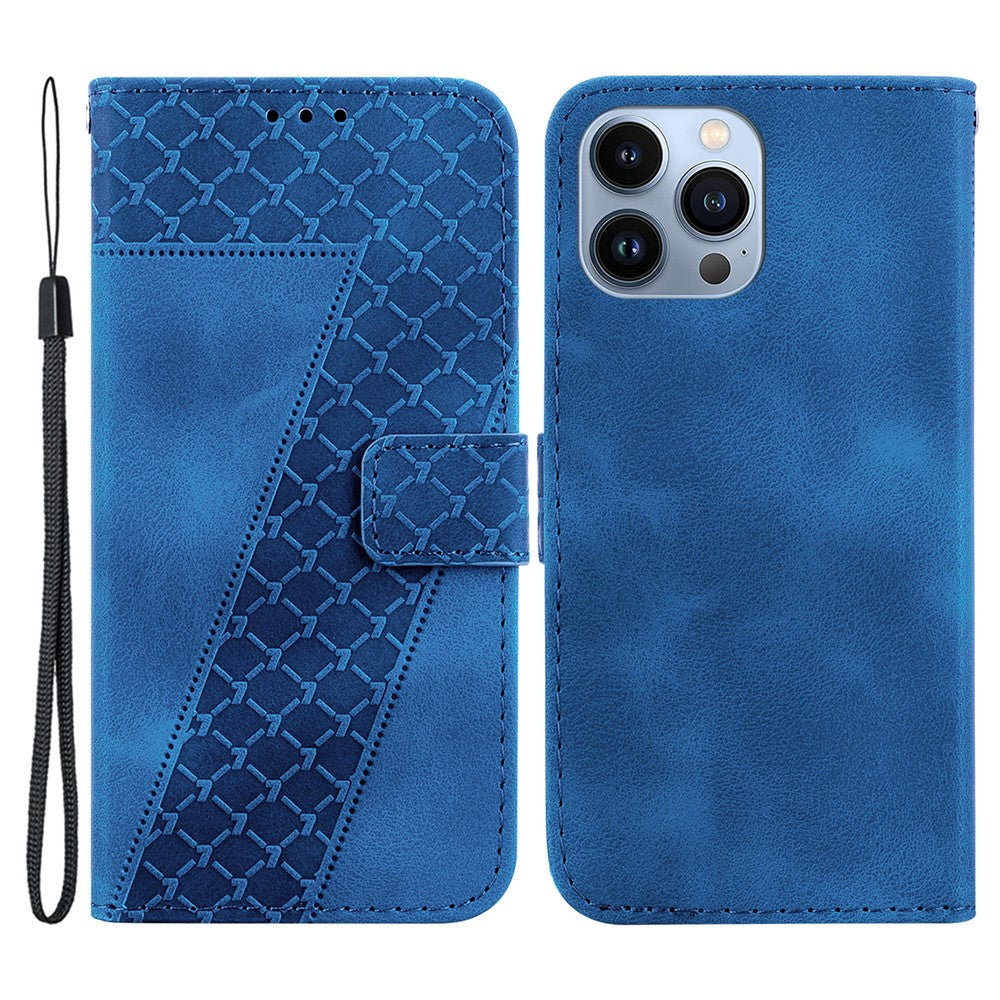 iPhone 13 Pro Leder-Wallet-Hülle – Mit Prägung & Ständer