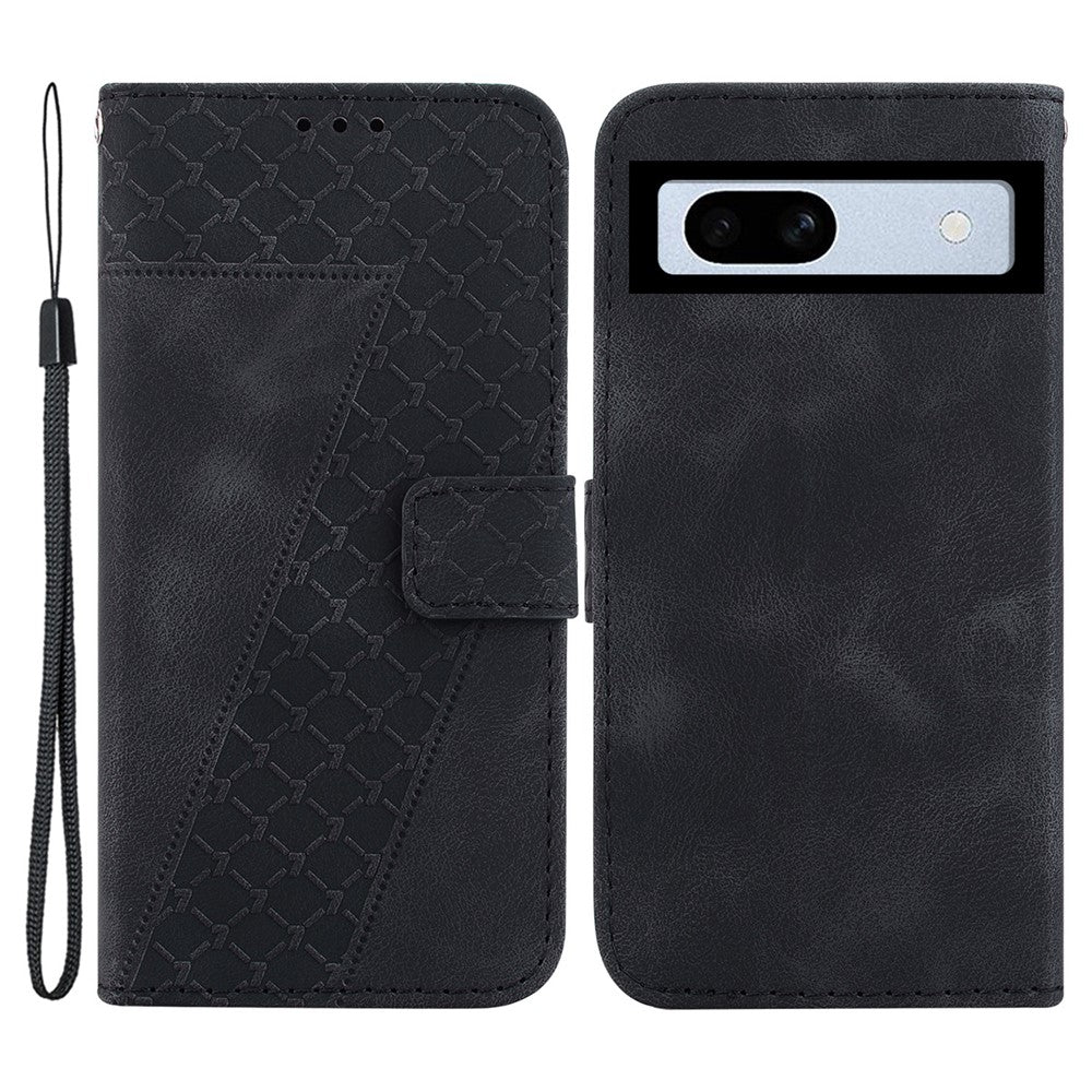 Pixel 7a Leder-Wallet-Hülle – Mit Prägung & Ständer