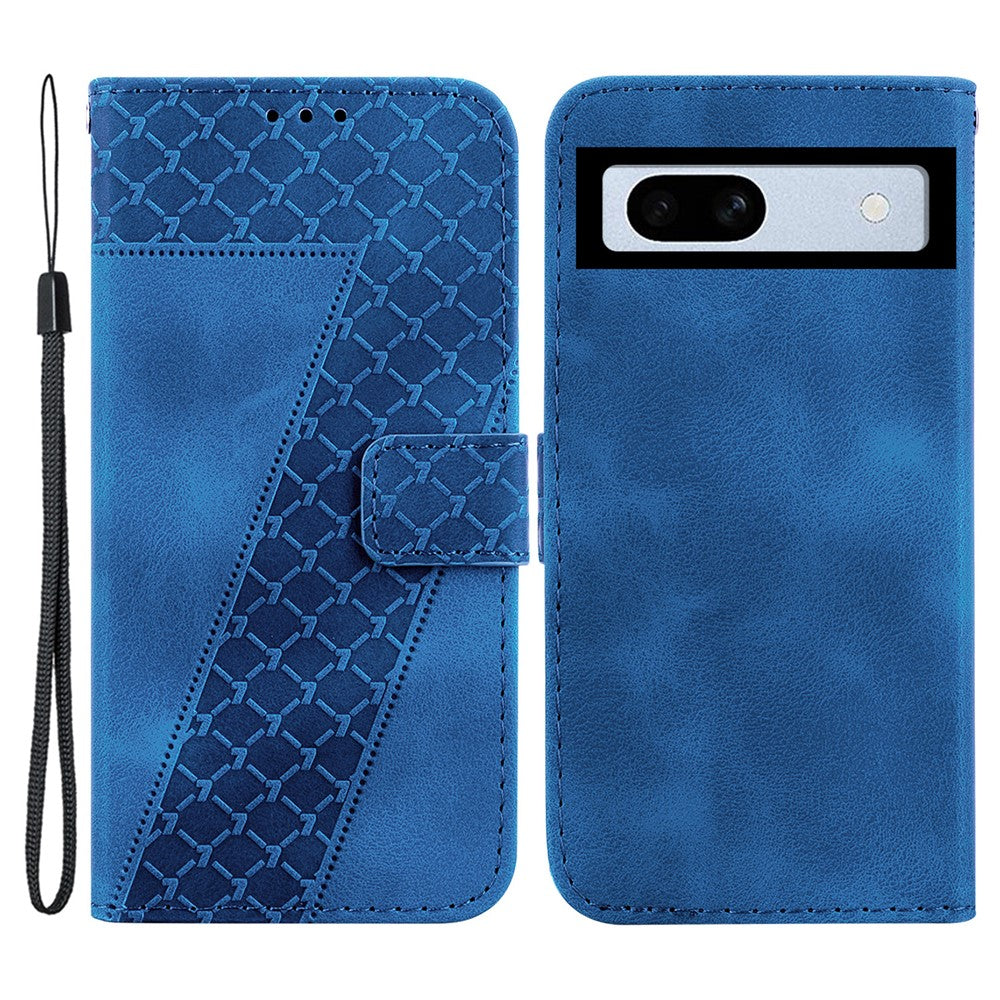 Pixel 7a Leder-Wallet-Hülle – Mit Prägung & Ständer