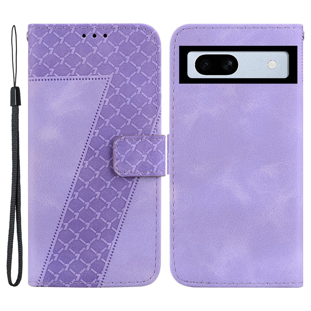 Pixel 7a Leder-Wallet-Hülle – Mit Prägung & Ständer