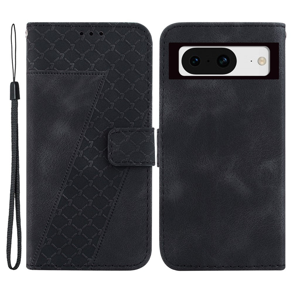 Pixel 8 Leder-Wallet-Hülle – Mit Prägung & Ständer