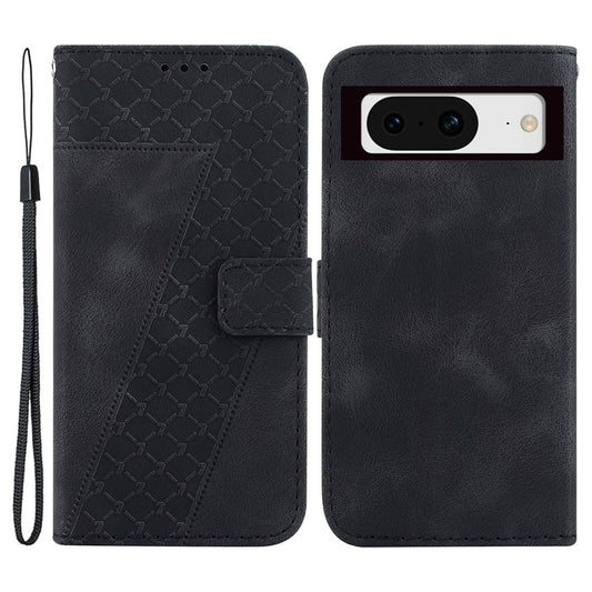 Pixel 8 Leder-Wallet-Hülle – Mit Prägung & Ständer