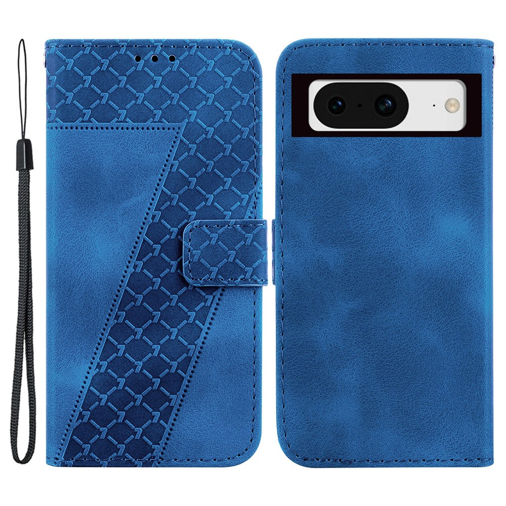 Pixel 8 Leder-Wallet-Hülle – Mit Prägung & Ständer