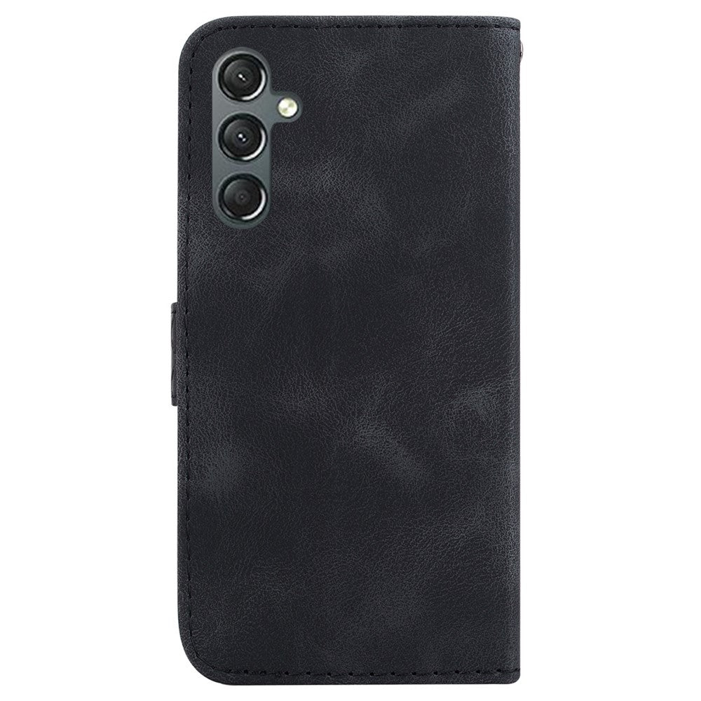 Galaxy A24 4G Leder-Wallet-Hülle – Mit Prägung & Ständer