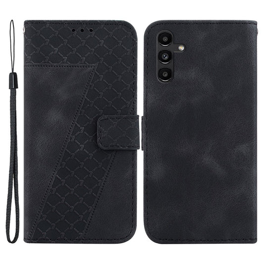Galaxy A13 5G Leder-Wallet-Hülle – Mit Prägung & Ständer