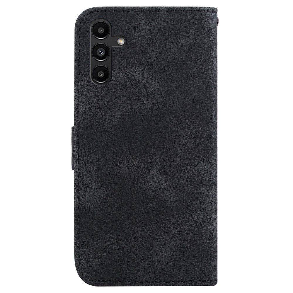 Galaxy A13 5G Leder-Wallet-Hülle – Mit Prägung & Ständer