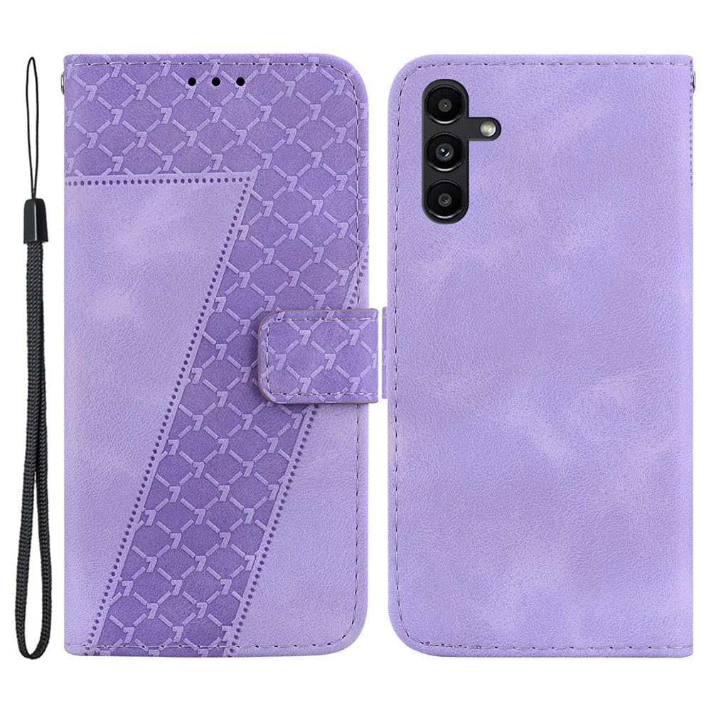 Galaxy A13 5G Leder-Wallet-Hülle – Mit Prägung & Ständer