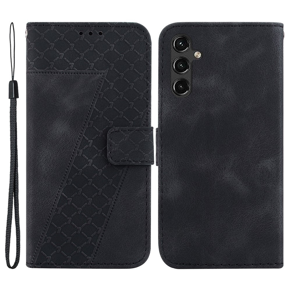 Galaxy A14 5G/4G Leder-Wallet-Hülle – Mit Prägung & Ständer