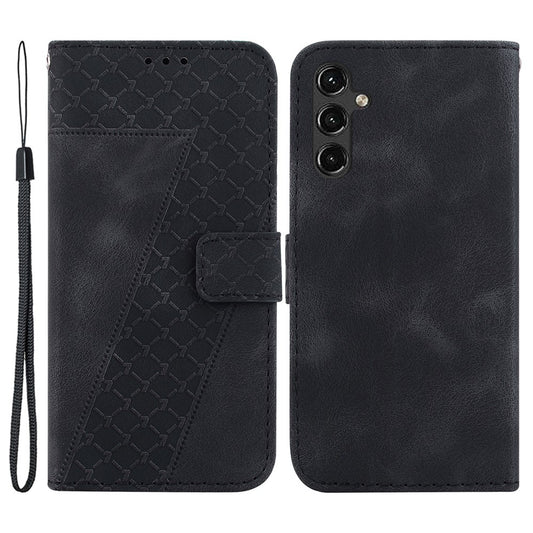 Galaxy A14 5G/4G Leder-Wallet-Hülle – Mit Prägung & Ständer