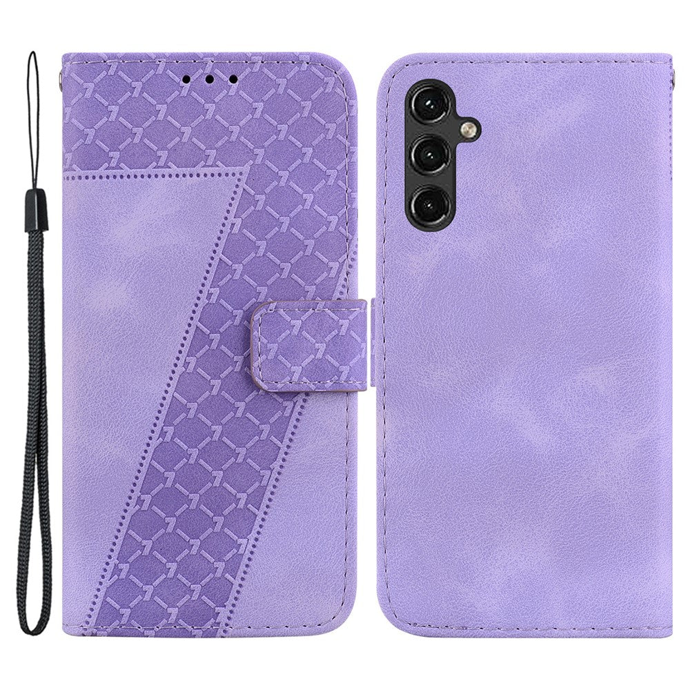 Galaxy A14 5G/4G Leder-Wallet-Hülle – Mit Prägung & Ständer