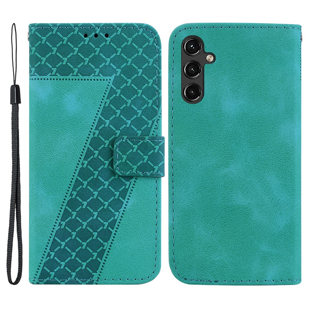 Galaxy A14 5G/4G Leder-Wallet-Hülle – Mit Prägung & Ständer