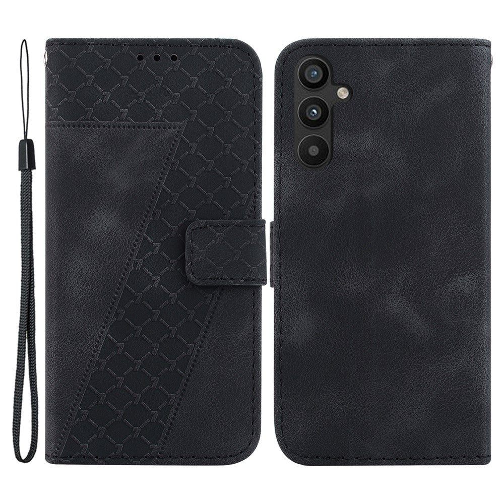 Galaxy A54 5G Leder-Wallet-Hülle – Mit Prägung & Ständer