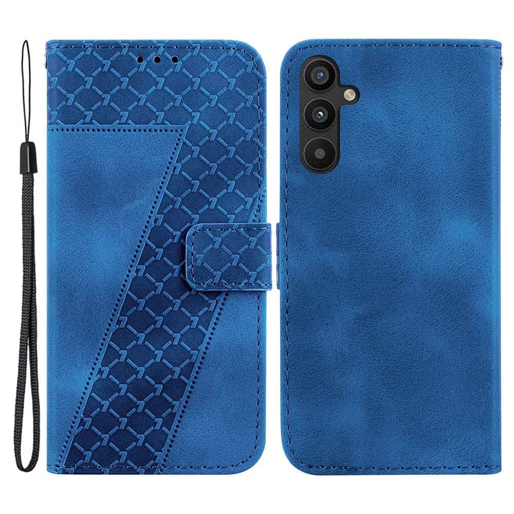 Galaxy A54 5G Leder-Wallet-Hülle – Mit Prägung & Ständer
