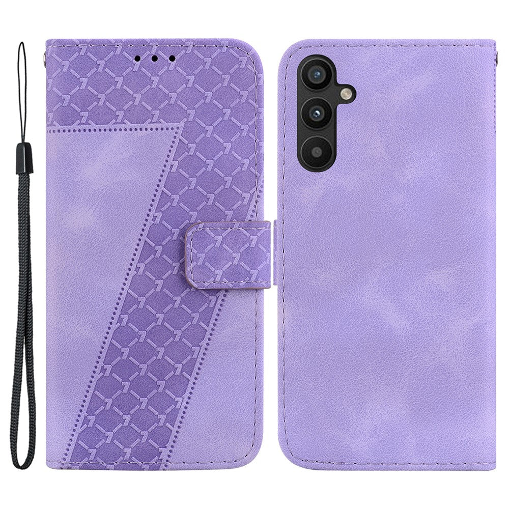 Galaxy A54 5G Leder-Wallet-Hülle – Mit Prägung & Ständer