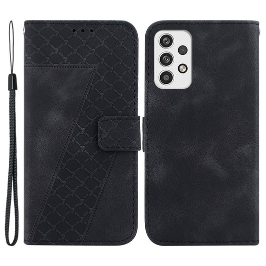 Galaxy A23 5G/4G Leder-Wallet-Hülle – Mit Prägung & Ständer