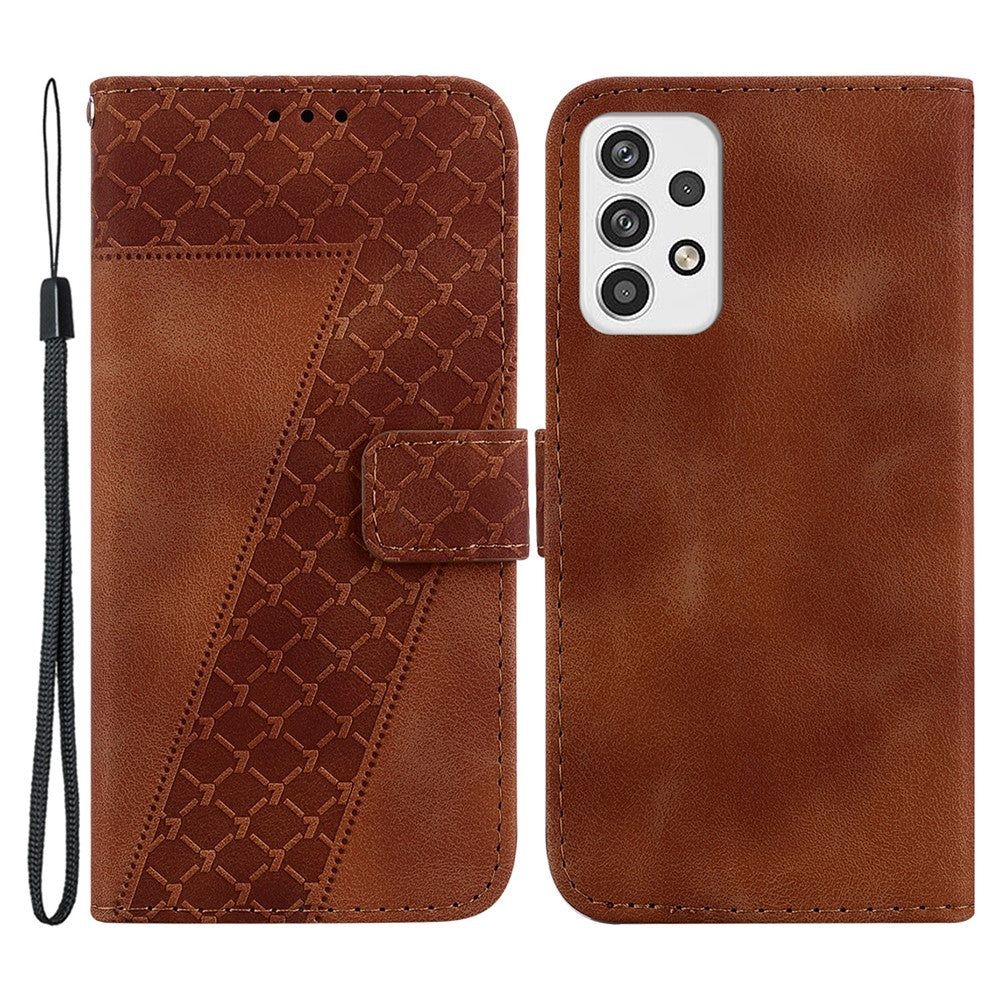 Galaxy A23 5G/4G Leder-Wallet-Hülle – Mit Prägung & Ständer