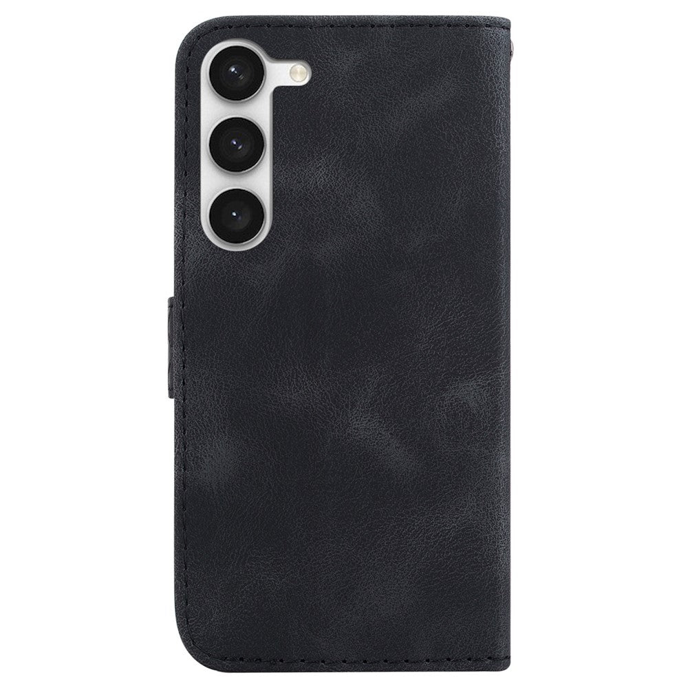 Galaxy S23 Plus Leder-Wallet-Hülle – Mit Prägung & Ständer