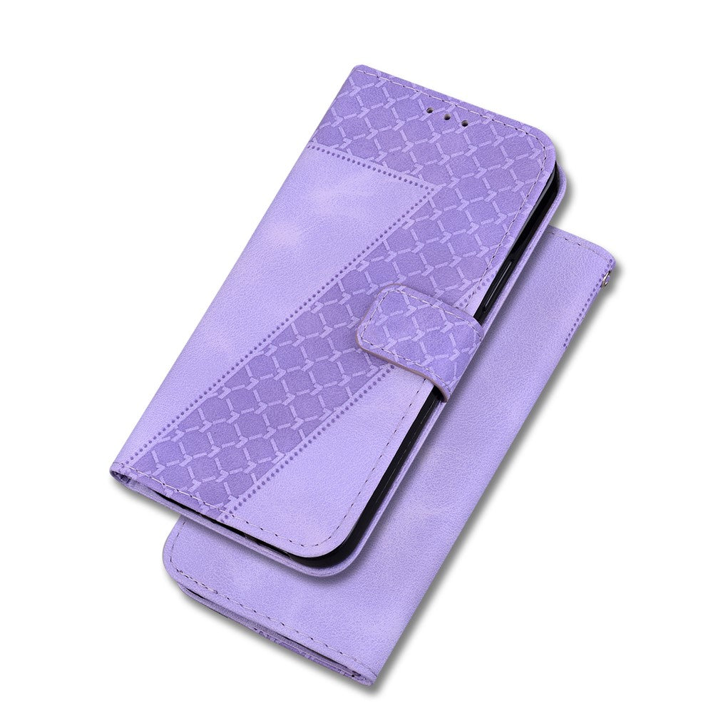 Galaxy A33 5G Leder-Wallet-Hülle – Mit Prägung & Ständer