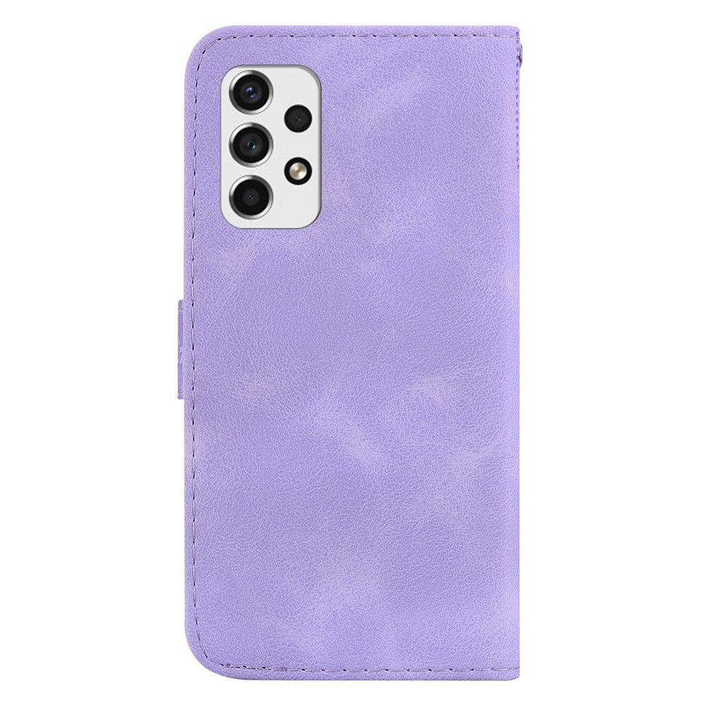 Galaxy A33 5G Leder-Wallet-Hülle – Mit Prägung & Ständer