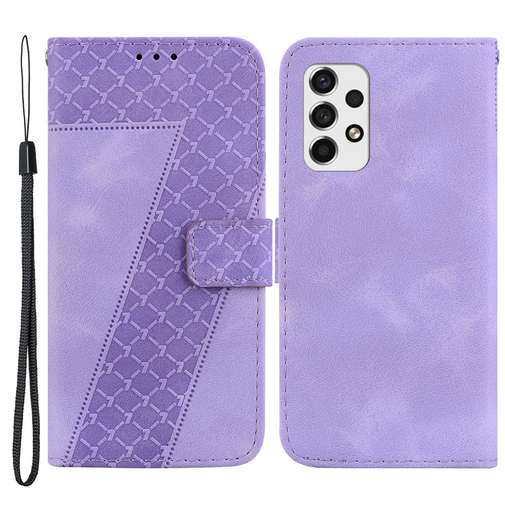 Galaxy A53 5G Leder-Wallet-Hülle – Mit Prägung & Ständer