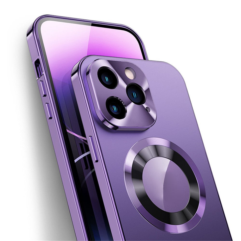 iPhone 14 Pro Max Magnet-Hülle – Transparent – Aluminium & Glas