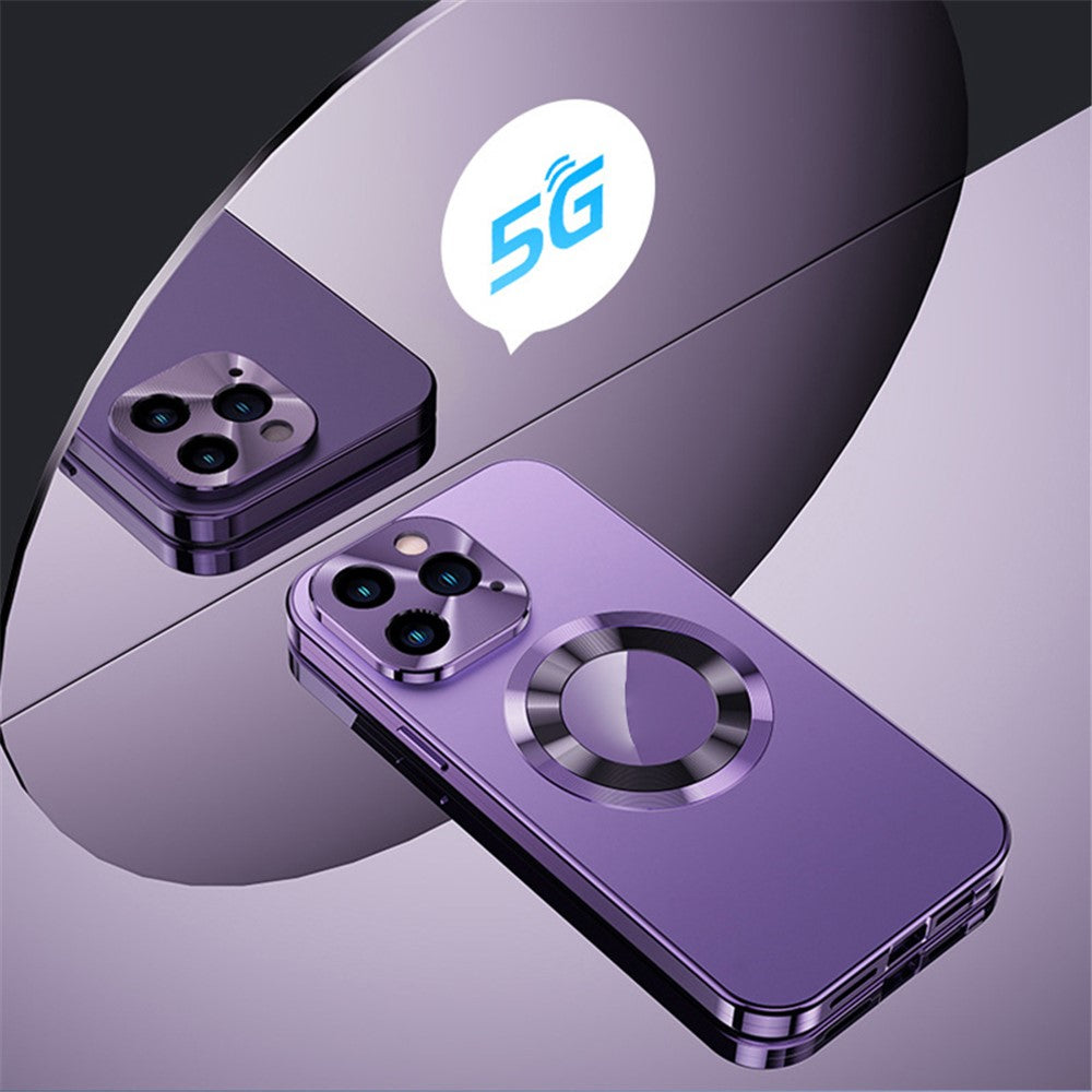 iPhone 14 Pro Max Magnet-Hülle – Transparent – Aluminium & Glas