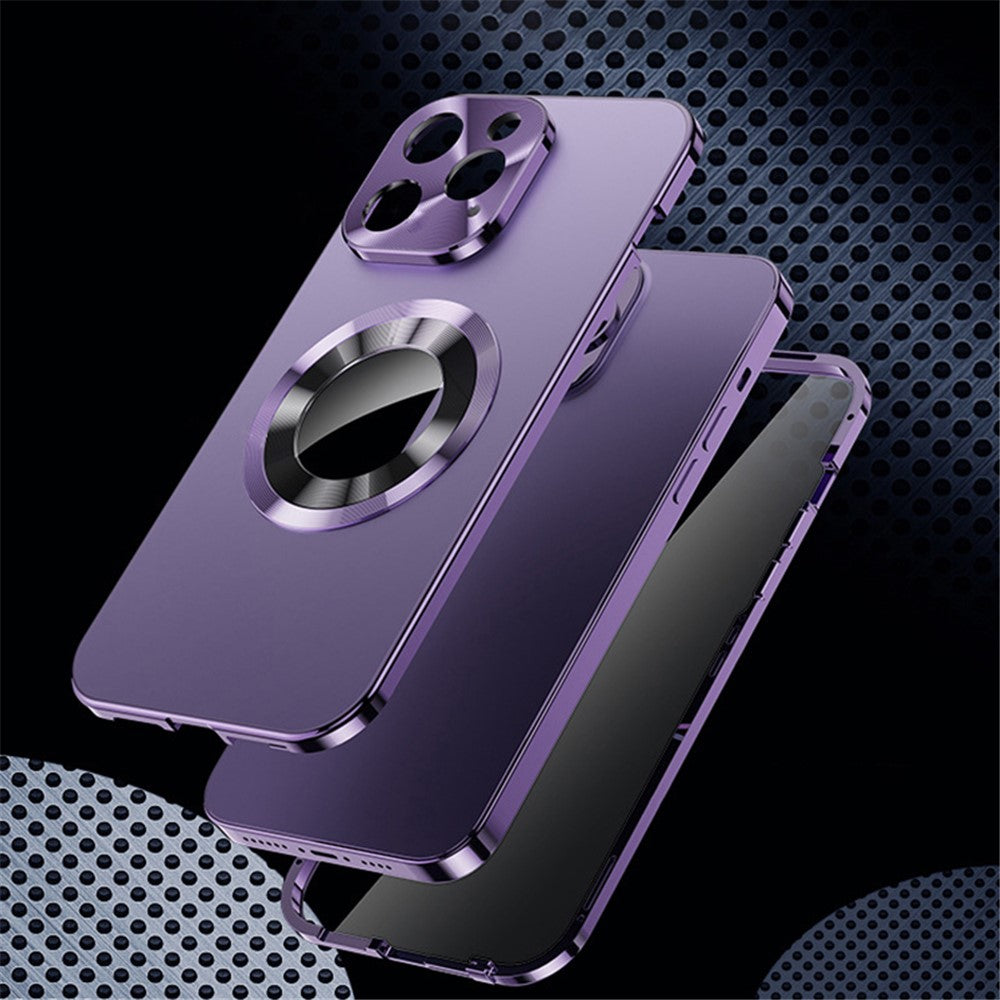 iPhone 14 Pro Max Magnet-Hülle – Transparent – Aluminium & Glas