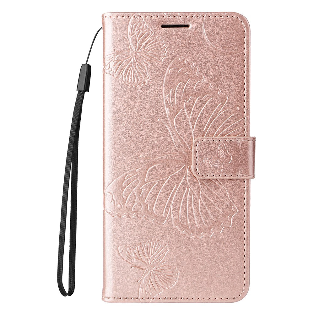 For Honor 90 Wallet Case Floral Butterfly Imprinted Leather Phone Cover Stand