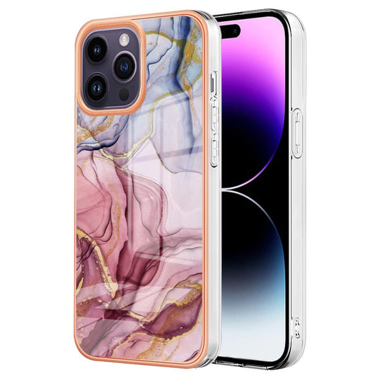 iPhone 15 Pro Schutzhülle – Mit Marmormuster 2,0 mm Galvanik-Rückseite