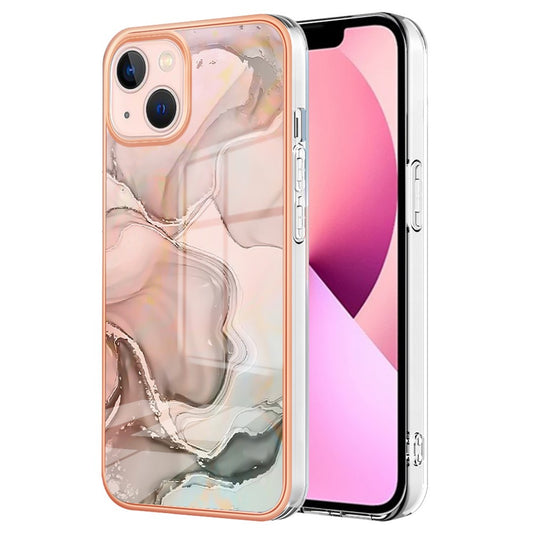 iPhone 15 Plus Schutzhülle – Mit Marmormuster 2,0 mm Galvanik-Rückseite