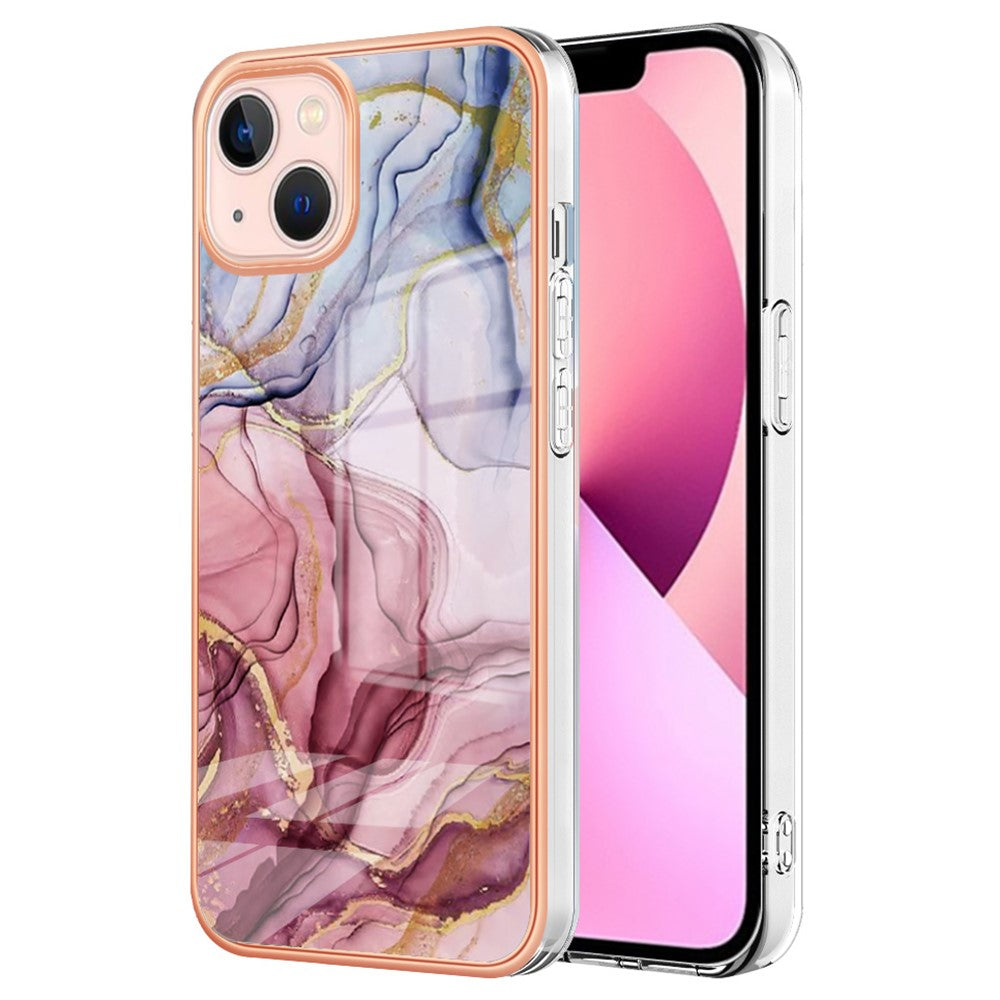 iPhone 15 Plus Schutzhülle – Mit Marmormuster 2,0 mm Galvanik-Rückseite