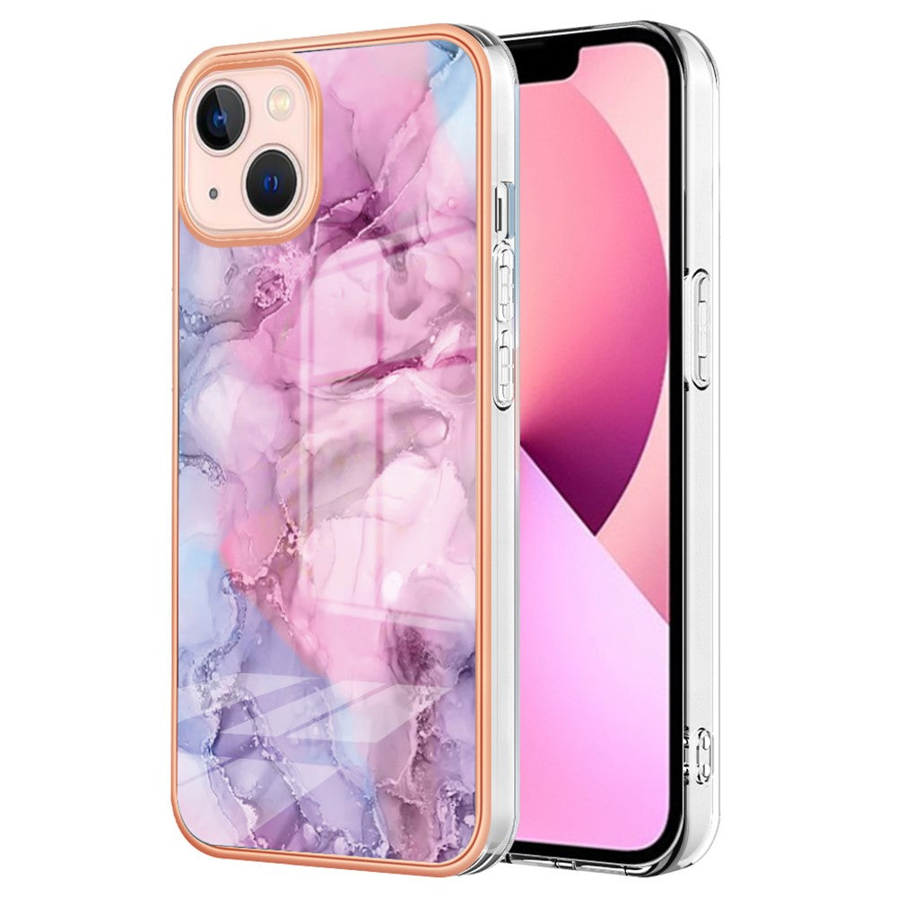 iPhone 15 Plus Schutzhülle – Mit Marmormuster 2,0 mm Galvanik-Rückseite