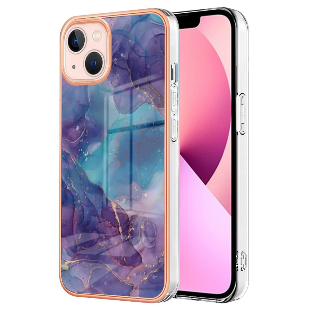 iPhone 15 Plus Schutzhülle – Mit Marmormuster 2,0 mm Galvanik-Rückseite
