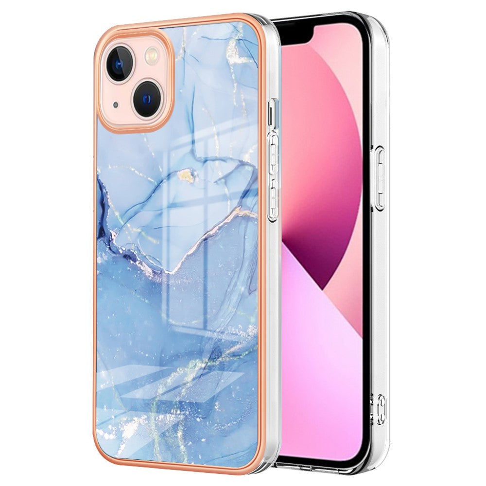 iPhone 15 Schutzhülle – Mit Marmormuster 2,0 mm Galvanik-Rückseite