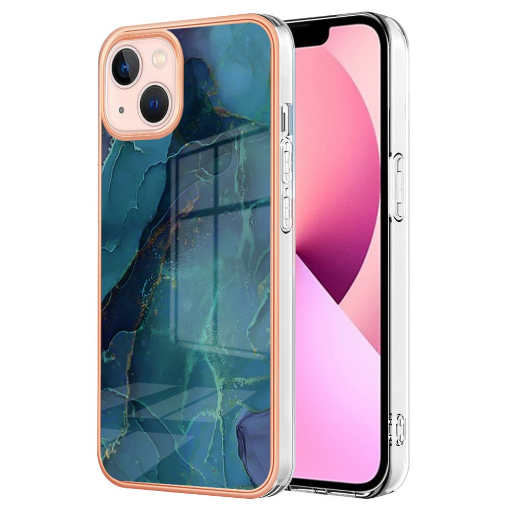 iPhone 15 Schutzhülle – Mit Marmormuster 2,0 mm Galvanik-Rückseite