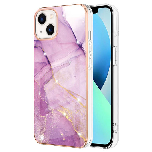 iPhone 15 Schutzhülle – Mit Marmormuster 2,0 mm Galvanik-Rückseite