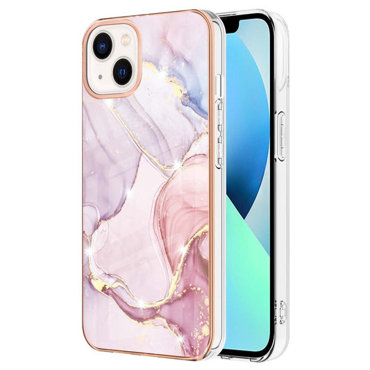iPhone 15 Schutzhülle – Mit Marmormuster 2,0 mm Galvanik-Rückseite