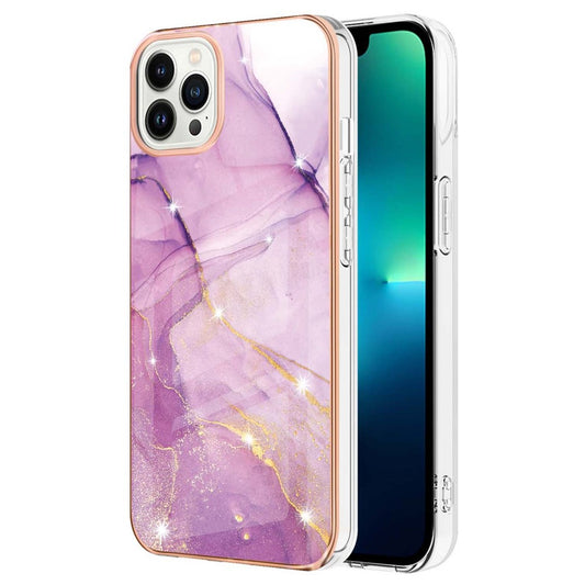 iPhone 15 Pro Schutzhülle – Mit Marmormuster 2,0 mm Galvanik-Rückseite