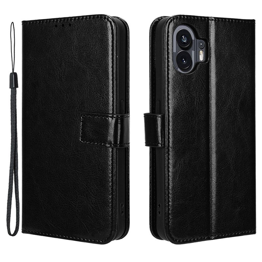 Nothing Phone (2) Wallet-Handyhülle – Aus strukturiertem Leder