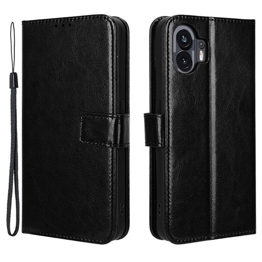 Nothing Phone (2) Wallet-Handyhülle – Aus strukturiertem Leder