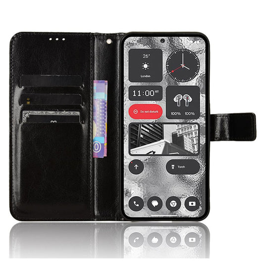 Nothing Phone (2) Wallet-Handyhülle – Aus strukturiertem Leder