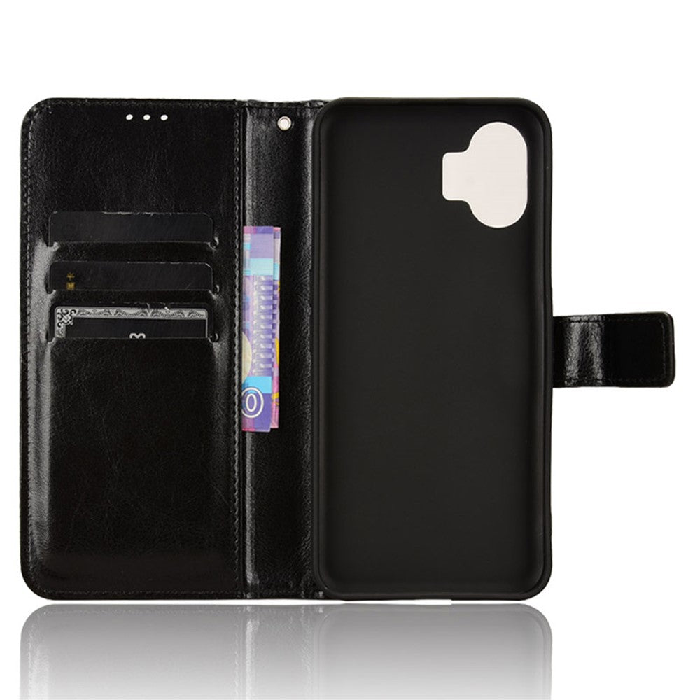 Nothing Phone (2) Wallet-Handyhülle – Aus strukturiertem Leder