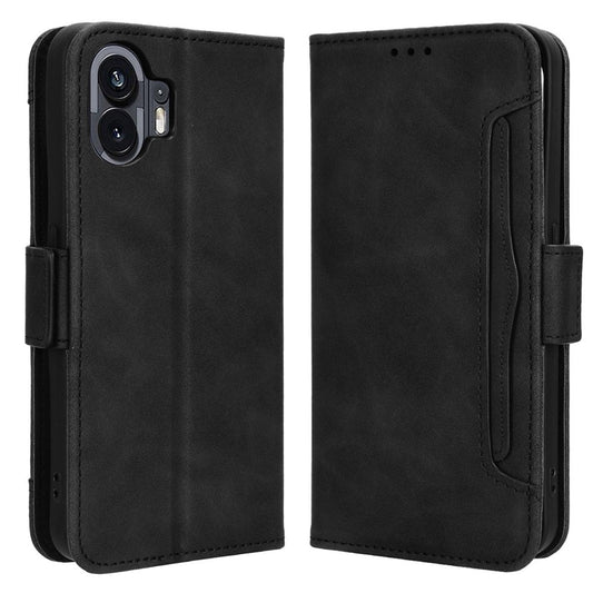 For Nothing Phone (2) PU Leather Shockproof Phone Case Wallet Mobile Phone Stand Cover with Multiple Card Holder