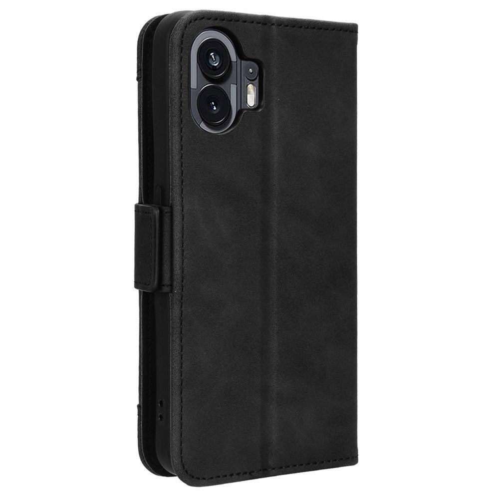 For Nothing Phone (2) PU Leather Shockproof Phone Case Wallet Mobile Phone Stand Cover with Multiple Card Holder